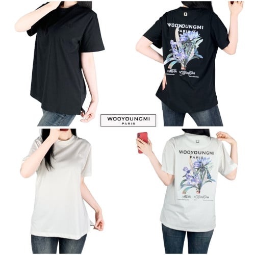 플라워 면 반팔 (P-9719)