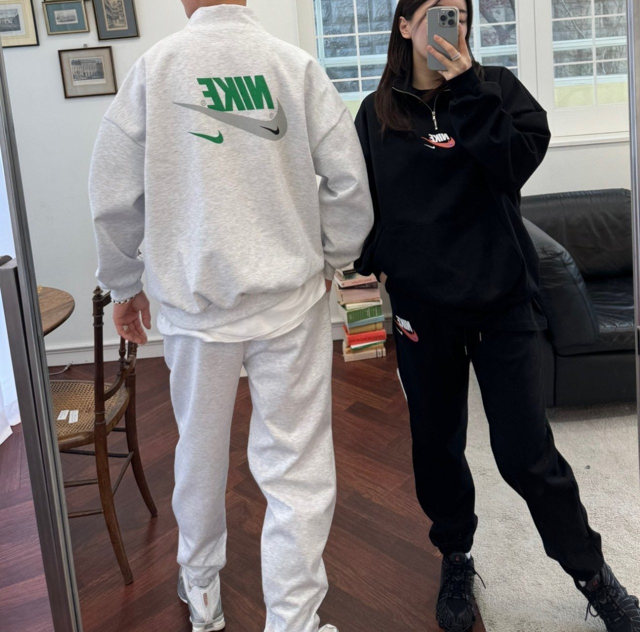 세븐 고밀도쭈리 합포 반집업 셋업 NK-3540