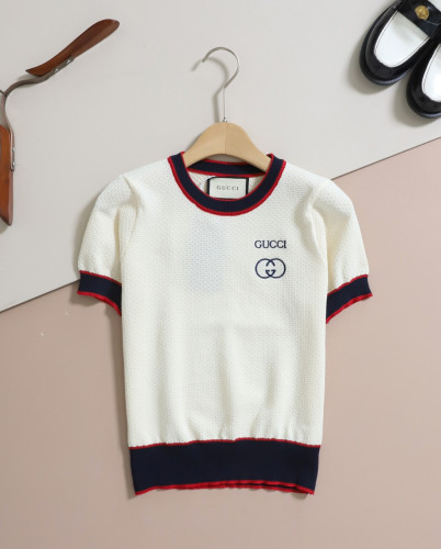 #구찌 [ G ]  GG 자수 로고 배색 반팔니트 입고💢 #여성상의 #반팔니트