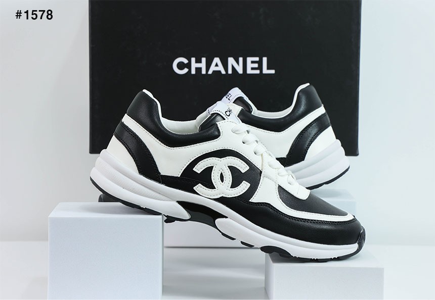 🍀 [CHANEL] 샤넬 CC 로고 범고래 트위드 스니커즈 🍀