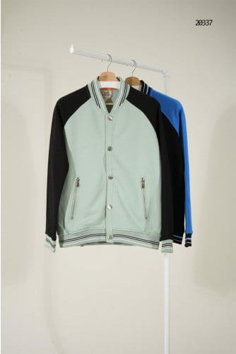 🔆 [HERMES] 에르메스 투톤 컬러블록 바시티 자켓 🔆