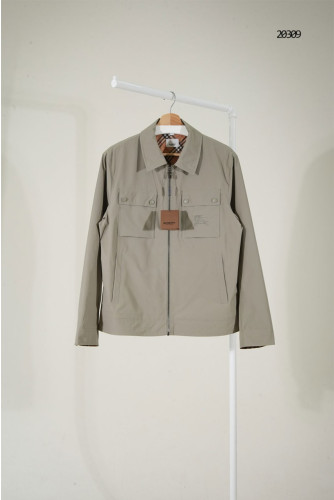 🔆 [BURBERRY] 버버리 체크 라이닝 자수 로고 집업 자켓 🔆