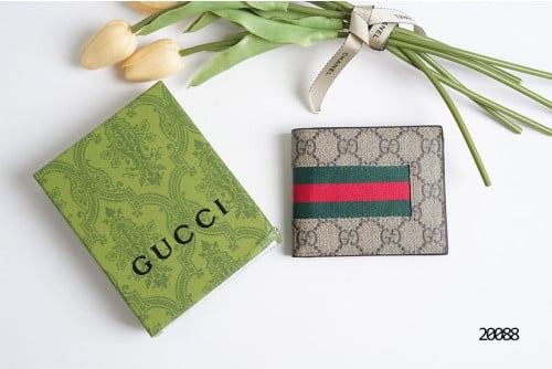 🔆 [GUCCI] 구찌 GG 슈프림 웹 삼선 반지갑🔆