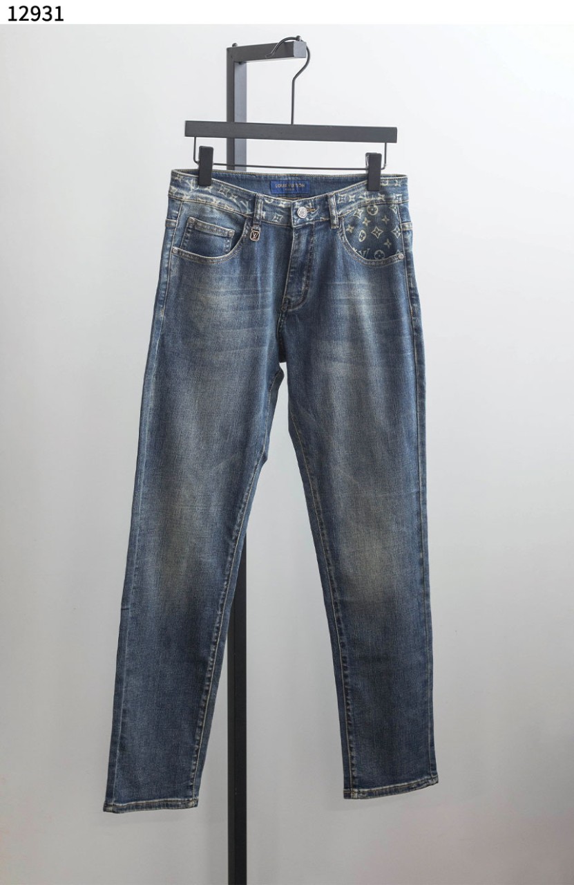 #루이비통 [Louis Vuitton] 포켓 모노그램 로고 데님 팬츠 신상입고💢 #하의 #팬츠 #12931