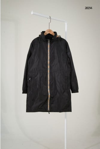 🔆 [BURBERRY] 버버리 체크 테이프 나일론 윈드브레이커 롱 자켓 🔆