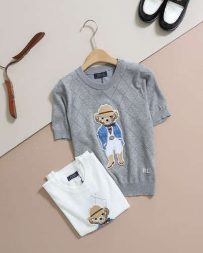 #랄프로렌폴로 [ P*LO ] 카우 베어 패치 반팔니트 입고💢 #여성상의 #반팔니트