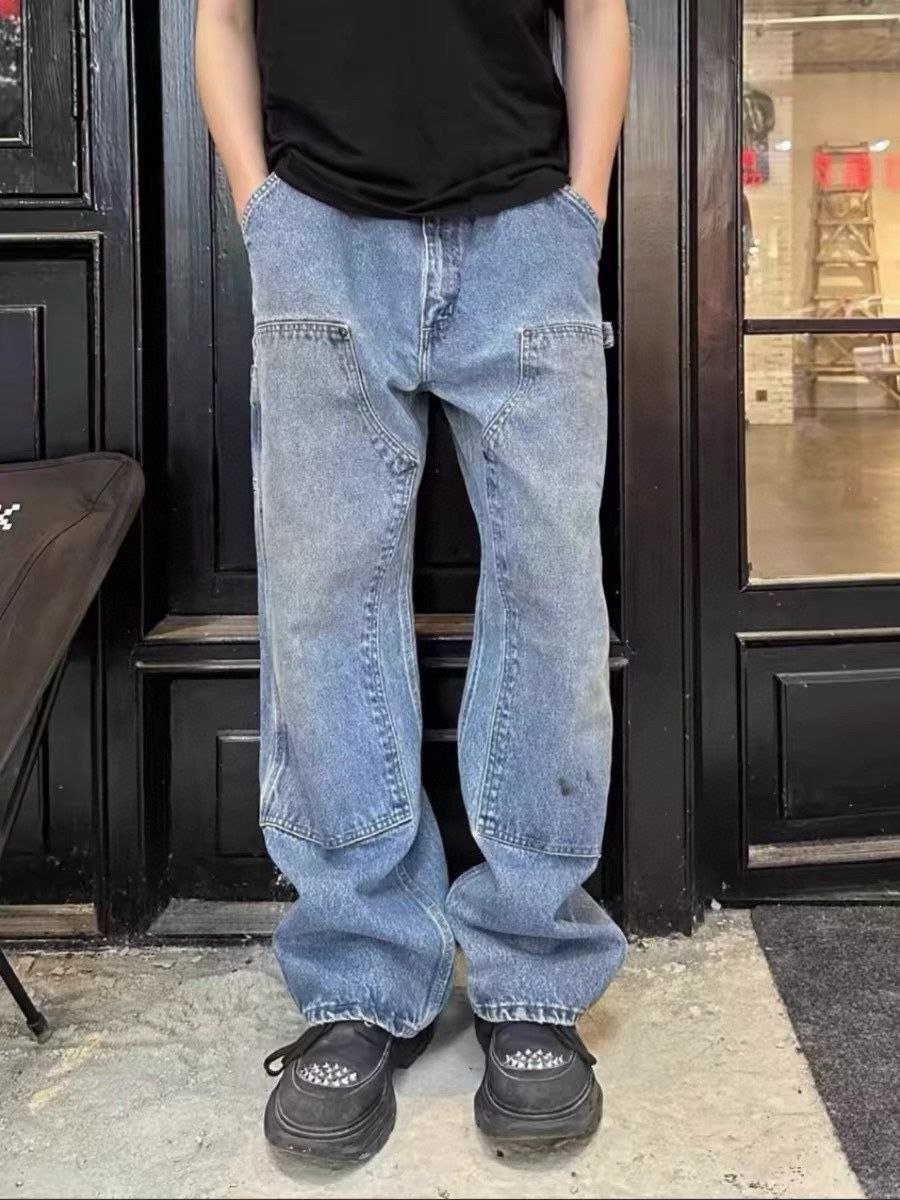 💕 칼** WIP b73 카펜터 데님팬츠 - 수입