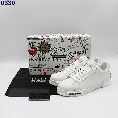 👹돌체앤가바나 포르토피노 빈티지 DG 로고 스니커즈👹