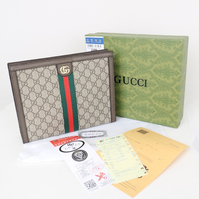 👹구찌 0908 GG 수프림 캠버스 파우치👹