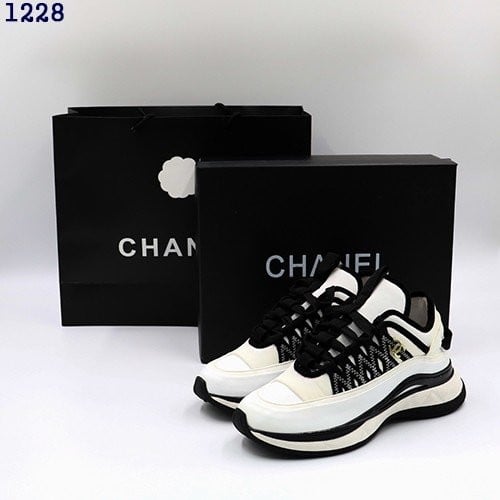 👹샤넬 믹스드 파이버 스니커즈 (화이트)👹