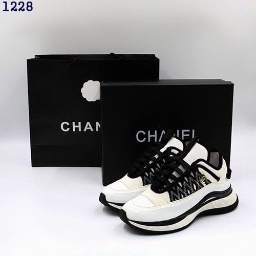 👹샤넬 믹스드 파이버 스니커즈 (화이트)👹