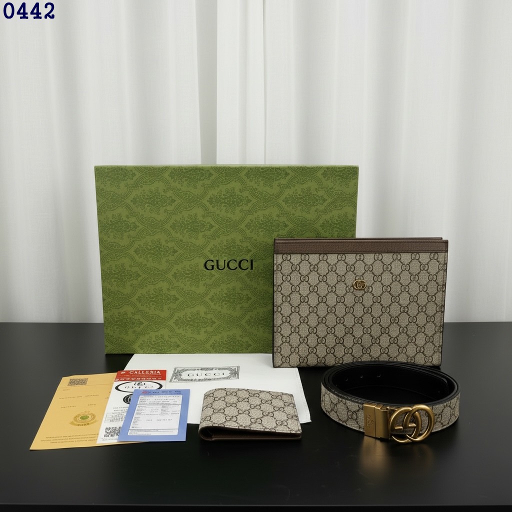 👹구찌 오피디아 클러치, 벨트, 지갑 3종세트 (베이지)👹