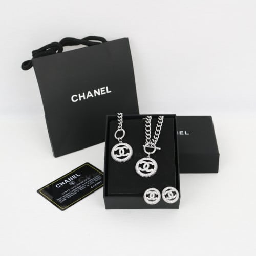 👹샤넬 목걸이 팔찌 주얼리 3종 세트 C004👹