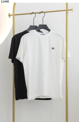 #프라다 [PRADA] 프라다 스틸로고 코튼 라운드 티셔츠 신상입고💢 #상의 #티셔츠 #11446