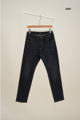 🔆 [Dolce&Gabbana] 돌체앤가바나 레더 패치 메탈 로고 플레이트 데님 팬츠 🔆