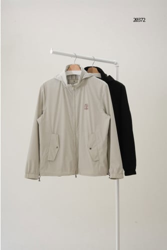 🔆 [BRUNELLO CUCINELLI] 브루넬로 쿠치넬리 미니 로고 후드 바람막이 자켓 🔆