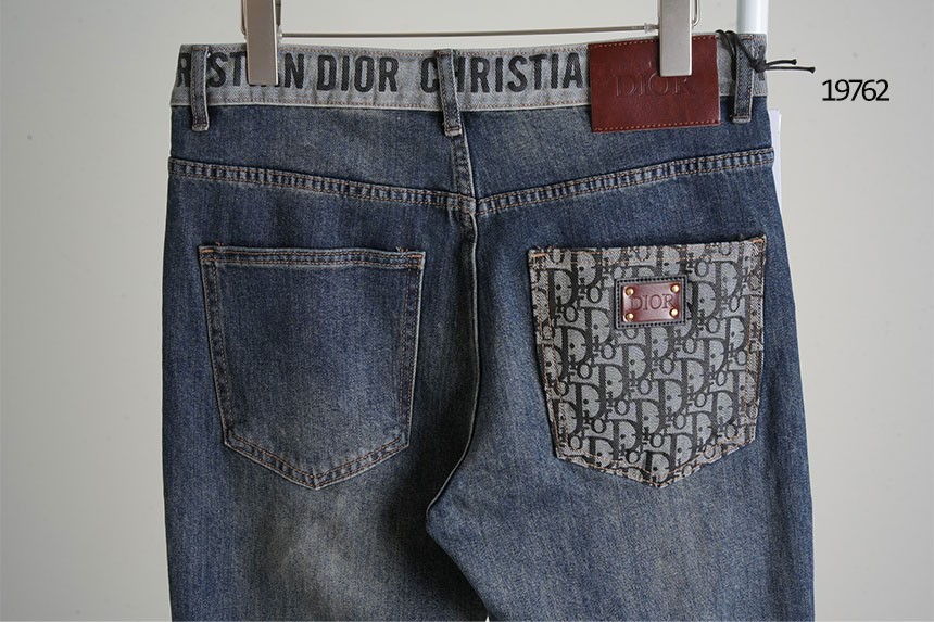 🔆 [DIOR] 크리스찬 디올 오블리크 포켓 레더패치 데님진🔆