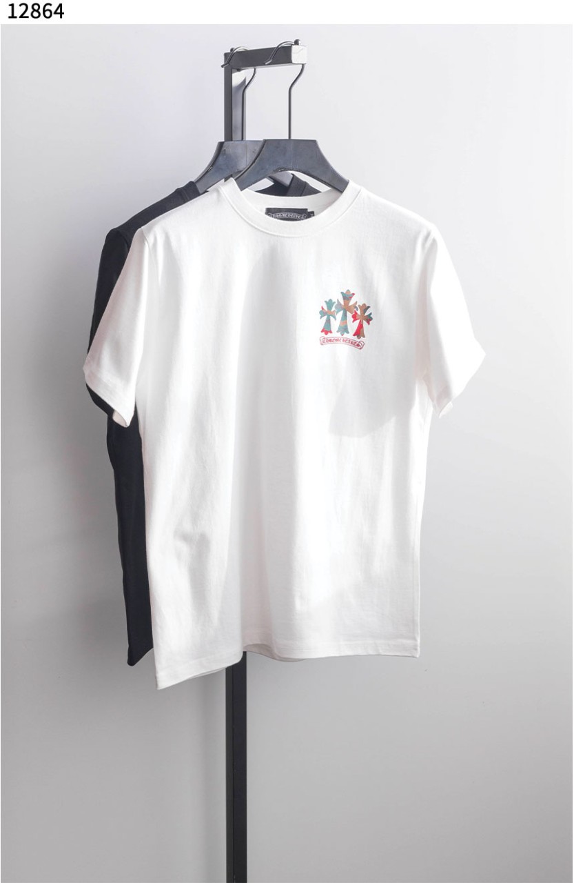 #크롬하츠 [Chrome Hearts] 트리플 컬러 십자가 로고 반팔 티셔츠 신상입고💢 #상의 #티셔츠 #12864