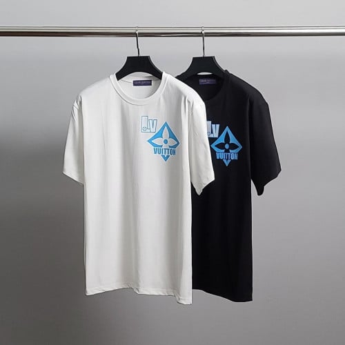 💕 루* 블루로고 코튼 반팔티