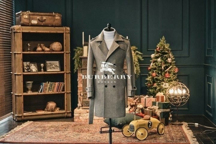 💕 버** 캐시미어 런던버** 테일러드 클레식 트렌치코트