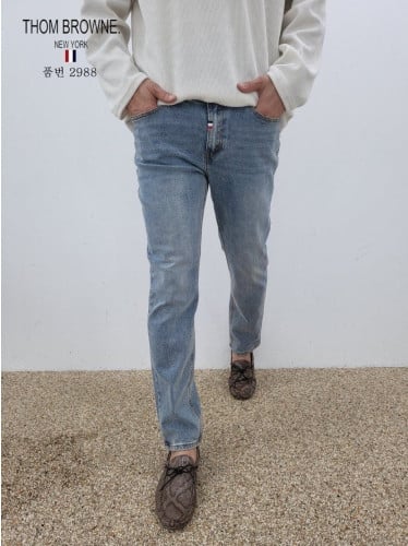 💕 톰* 슬림 일자 데님워싱 청바지