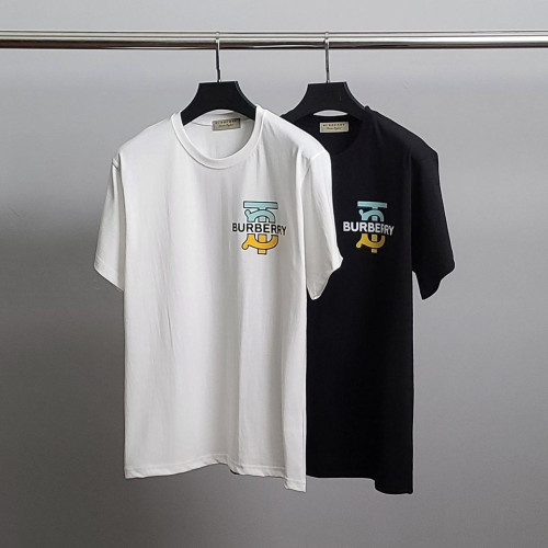 💕 버** 투톤 패턴 코튼 반팔티