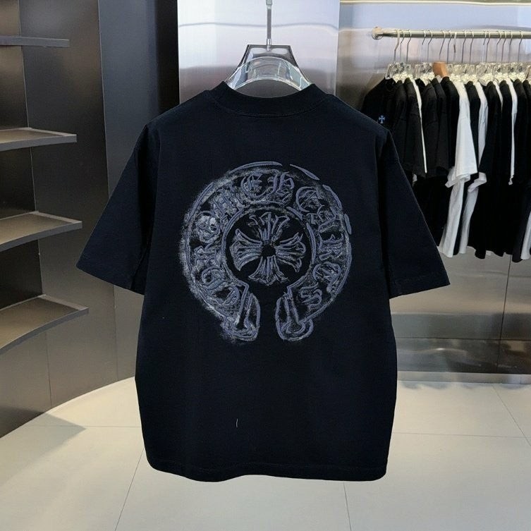 💕 크* 러스트 말굽 자수 티셔츠