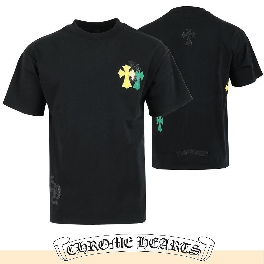 💕 크* 멀티 컬러 패치 반팔 T