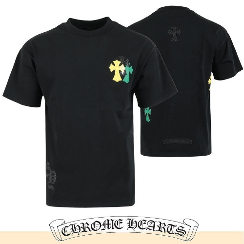 💕 크* 멀티 컬러 패치 반팔 T