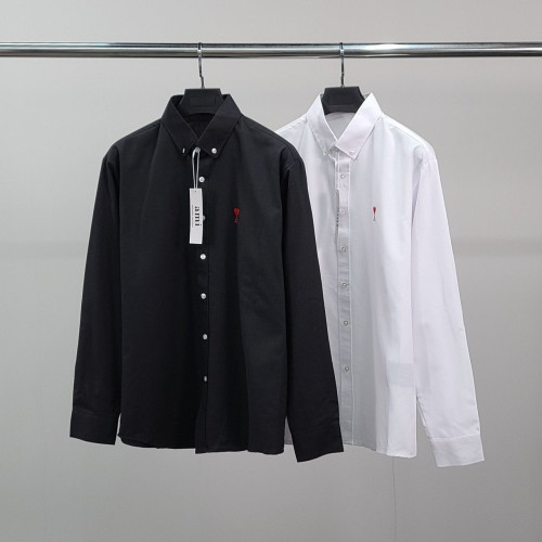 💕 아* 스몰하트자수 오버 코튼 셔츠