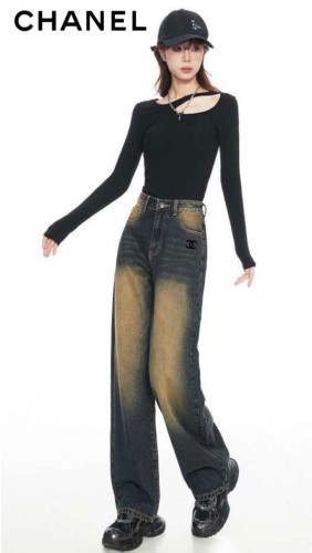 💕 샤* 캣브러시워싱 와이드데님팬츠