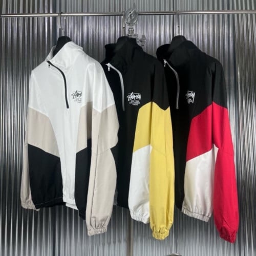 💕 스** 배색 반집업 아노락