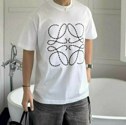 💕 로** 체인애너그램 자수 티셔츠