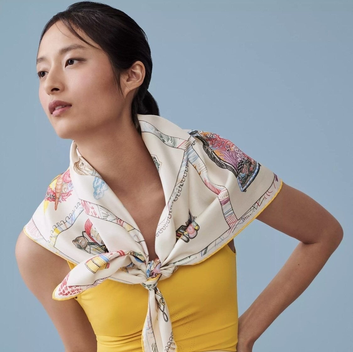 💕 에*** 식스틴스퀘어 스카프