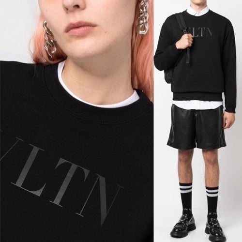 VLT 블랙로고 맨투맨