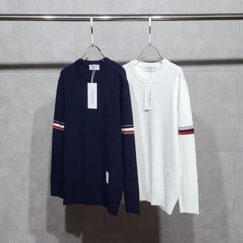 TB 아르배색 라운드 니트