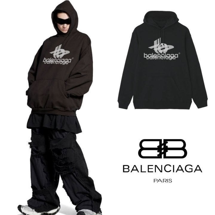 BLC 오버랩로고 후드티