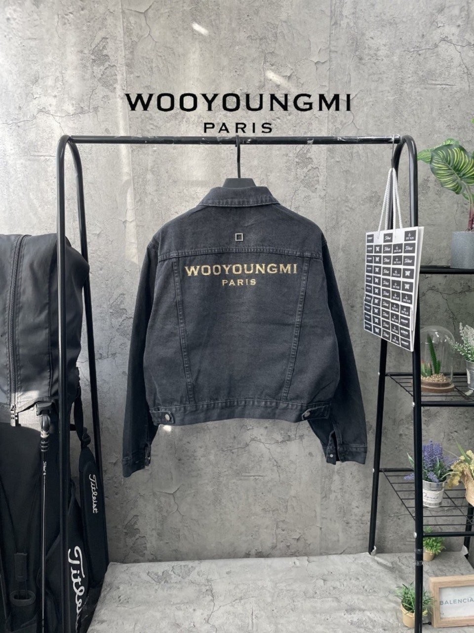 WM 블랙데님자켓