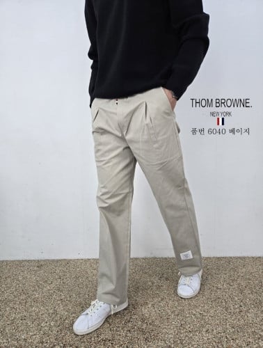 TB 사각패치 면 팬츠