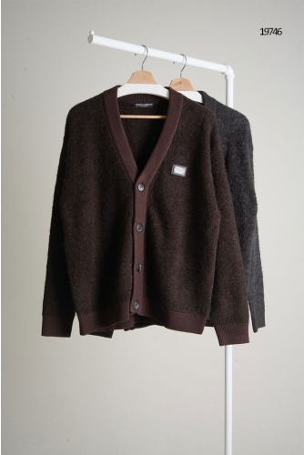 DG 스틸패치 로고 가디건