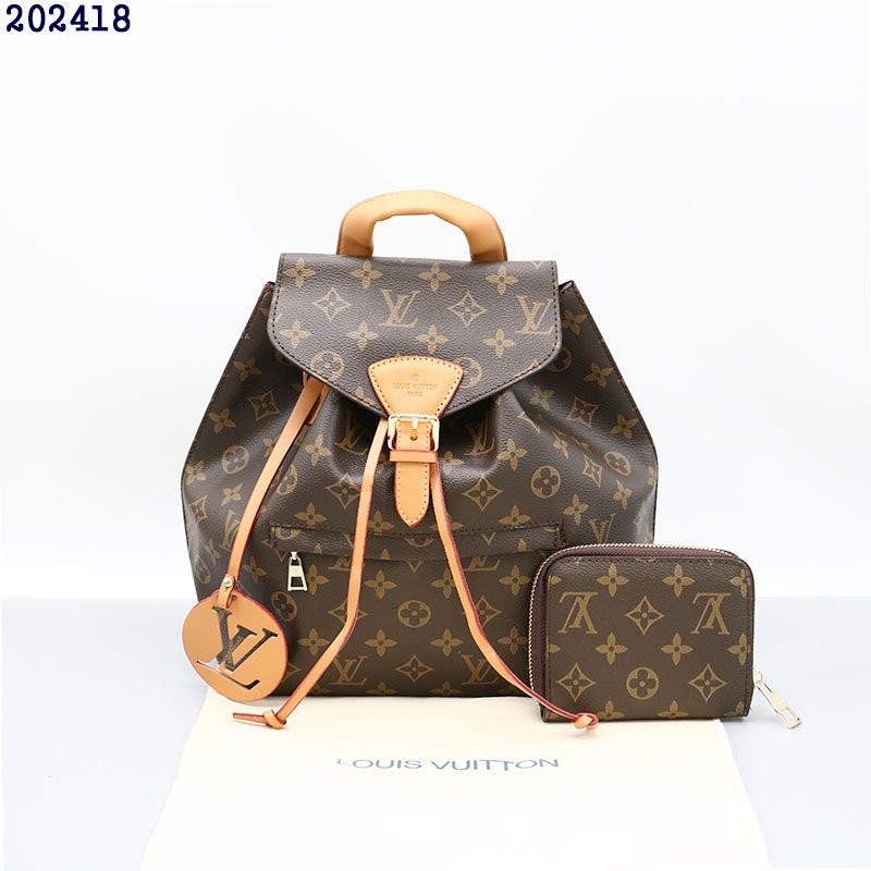 👹루이비통 모노그램 몽수리 백팩 & 모노그램 지퍼 반지갑 (브라운)👹