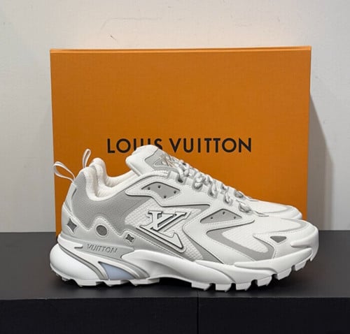 루VVV 러너 스니커즈 화이트 그레이