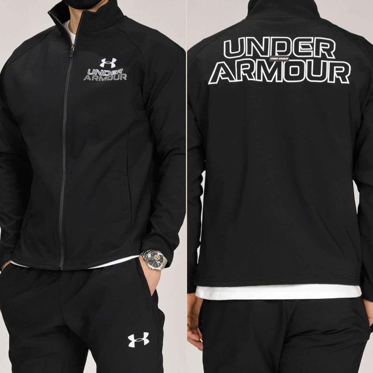 1<언더아머  아이콘 벤추리 기모 트레이닝세트>