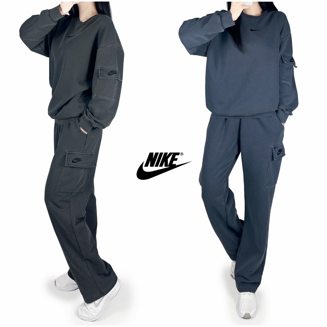 <나이키 피그먼트 맨투맨 세트>