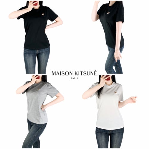 <메종 패치 싱글 면 반팔>