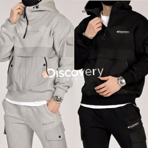 1 <디스커버리 3단 헤비 반집업 후드 세트>