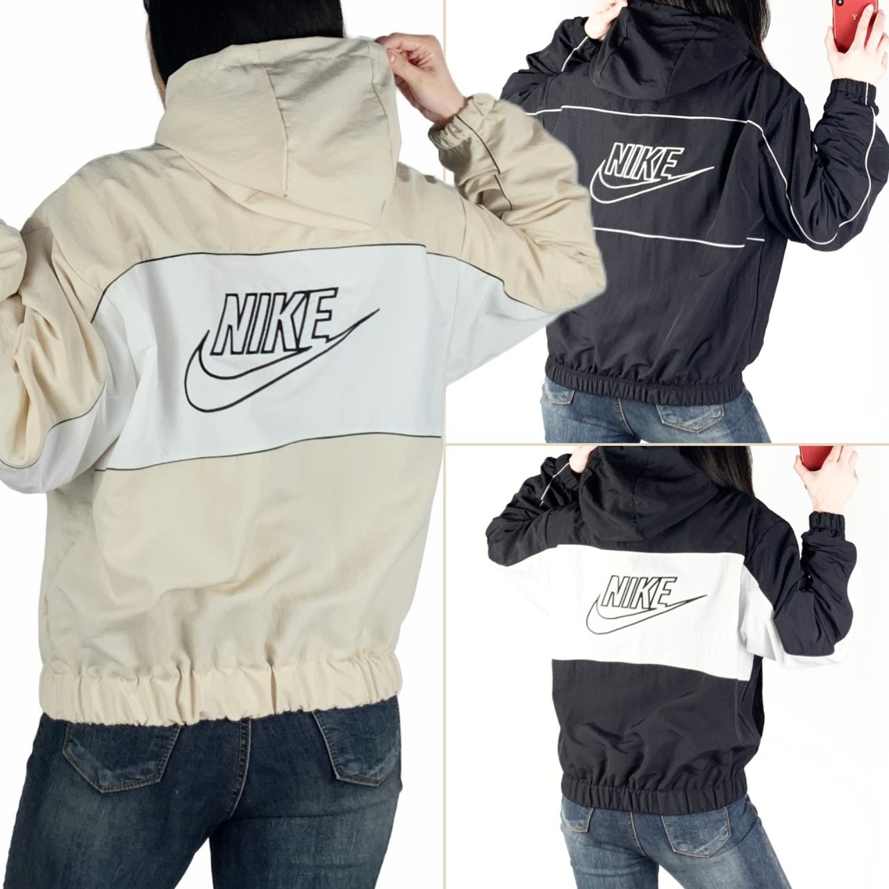 1 <나이키 등배색 후드 바람막이>