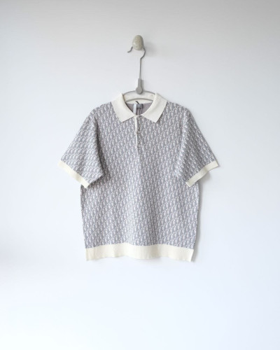 💕 디* 오블리크 니트 폴로 셔츠 - 수입