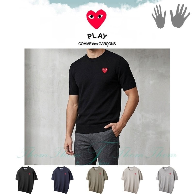 💕 꼼* 쿨 라운드 반팔 니트