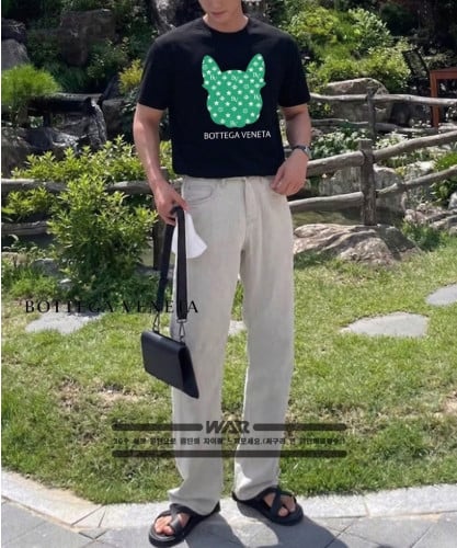 💕 보** 플렉스 강아지 로고 반팔티셔츠